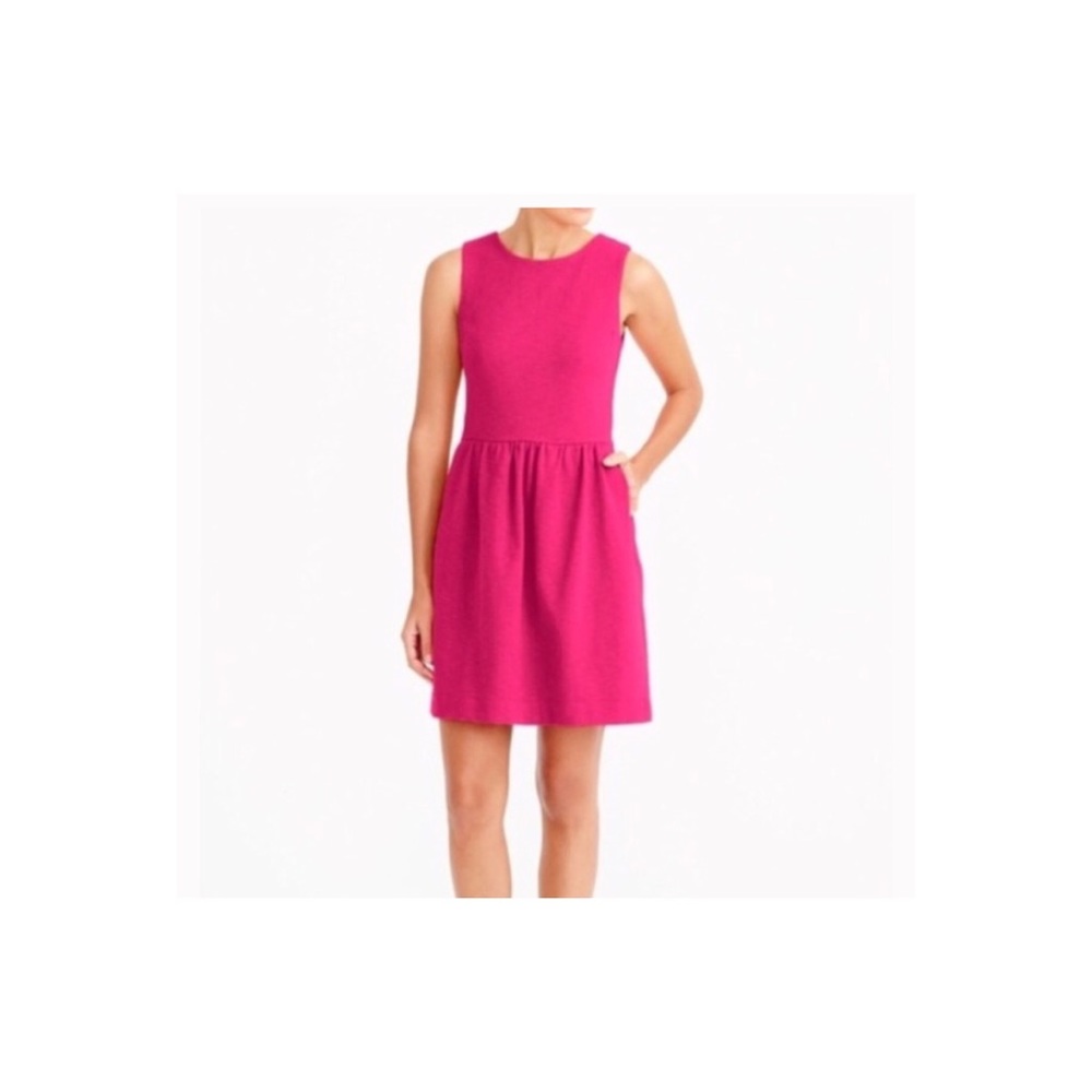 J crew pink Fit Flare daybreak dress size medium